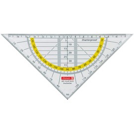 10x Brunnen Geometry Triangle 16 cm Breaks Clear