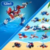 24 Packs Party Favors for Kids, Transform Robot Building Blocks,