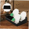 ABOOFAN Tea Bag Storage Organizer 3 Compartments Food-Grade Coffee Box