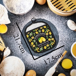 Lemon Lover Amalfi Italy Trip Kitchen Pot Holder Positano Delicious Italian Lemons Oven Mitt New Home Gift (Positano)