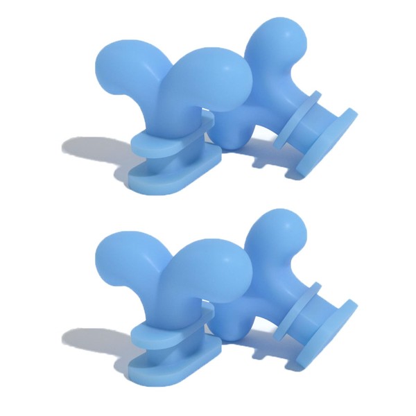Zureto 3D Flower Fans Shark Slide Fins Accessories, 2 Pairs Cloud Shark Slides Replacement Fins (Clown Hat)