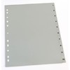 Dividers/Index Sheets, Polypropylene, DIN A4 with Numbers 1–10, Full Coverage,