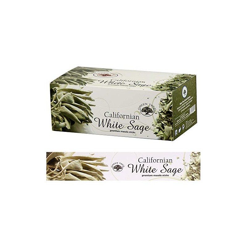 Green Tree Incense California White Sage - Box of 12