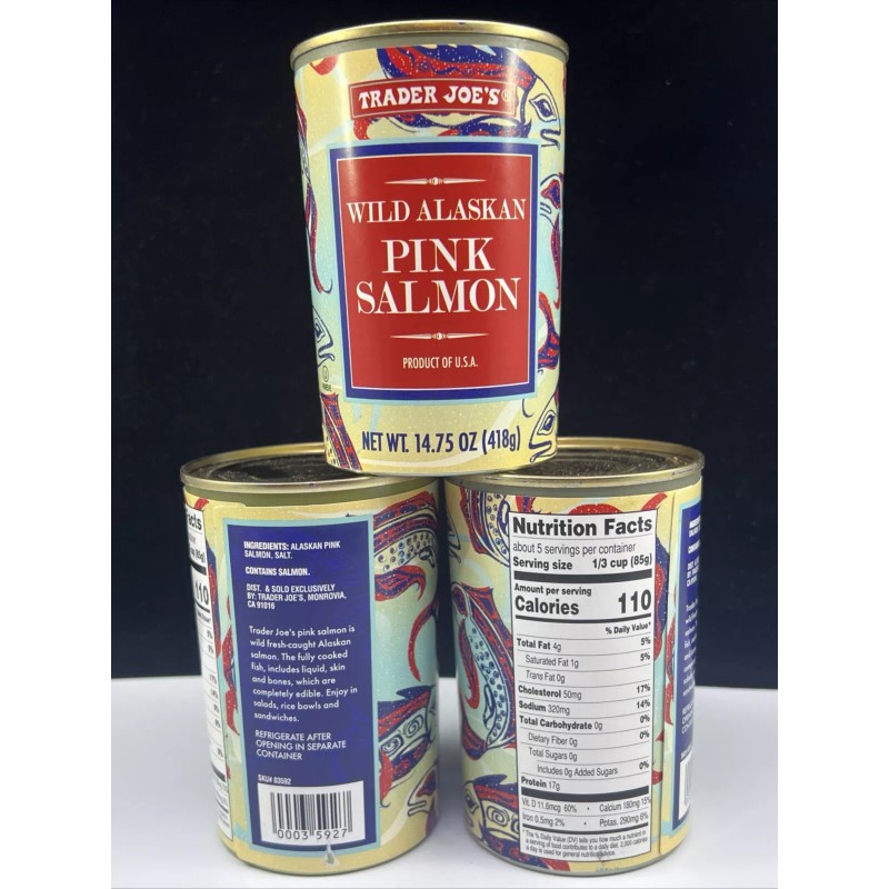 Trader Joe’s 2X Trader Joe’s Wild Caught Alaskan Pink Salmon