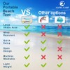 ALPHA CAMP Beach Tent Canopy, Portable Sun Shelter Sun Shade