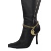 Alwasytyle4you Women Gold Metal Chain Boot Bracelet Anklet Shoe Shinny