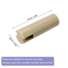 uxcell 2Pcs Cord Knobs, 75mm Window Blind Tassels Plastic Pull Cord Tassel Drops Pull End Pendant for Window Blinds Shade Curtain, Black