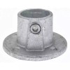 PRO-SAFE Galvanized Pipe Rail Fitting: 1-1/2" Pipe, Railing Flange, 1