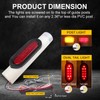 WUSHIXAN 2Pcs Boat Trailer Guide on Post Pipe Light Set,