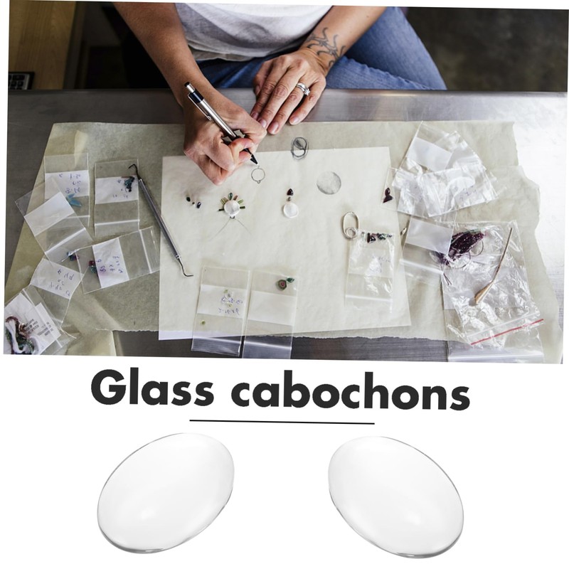 SEWACC 100pcs Jewelry Making Kit Glass Cabochons Rhinestones for Photo