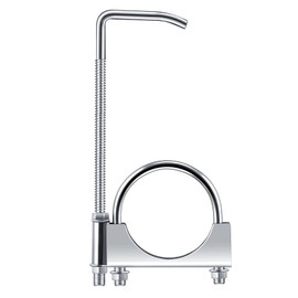 Datanly 1 Pcs 2.5 Inch Universal Exhaust Clamp with Hanger, Made of Heavy-duty Clamp with Rear Muffler Hanger Exhaust Pipe for Cars, Trucks Pipes