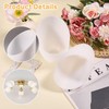 CHGCRAFT 6 PCS Plastic Lamp Shade Replacement Horseshoe Lampshade White