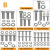 304 Stainless Steel Small Block Hex Bolt Kit Compatible with