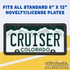 Cruiser Accessories 20640 Nouveau License Plate Frame, Black Plastic, 1
