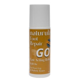 Naturulz Foot Repair GO - Crema de pies enrollable de 3 onzas para piel seca, áspera y talones agrietados, hidratante compacto para pies, rodillas y m