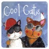 ALEX CLARK Cool Cats Coaster (single) - Sunglasses - Watercolour