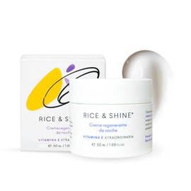 RICE & SHINE | Crema Facial Regen de Noche Aceite de germen de arroz | Skin Care 60% más de Vitamina E que el Aceite de Argán - Arrugas, Cicatrices y Manchas | 100% Natural