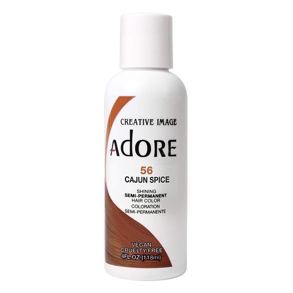 Adore Semi-Permanent Haircolor #056 Cajun Spice 4 Ounce (118ml) (2 Pack)