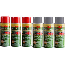 Spray Paint Kit Compatible with Ford 8N 9N 2N Tractor Red and Dark Gray