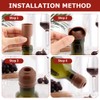 12 Pcs Wine Stoppers, Silicone Wine Stoppers for Bottles, Leak