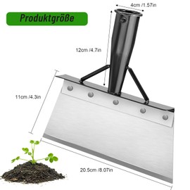 Multifunctional Garden Shovel - Manganese Steel Weed Scraper The Stemless Snow Shovel, Garden Shovel for Effective Cleaning and Removal of Weeds and Moss