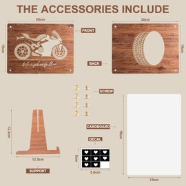 UBERMing Wooden Money Gift with Stand, Money Gift Motorcycle Funny Money Gift Packaging, Gift for Motorcyclists Lovers Friends Family