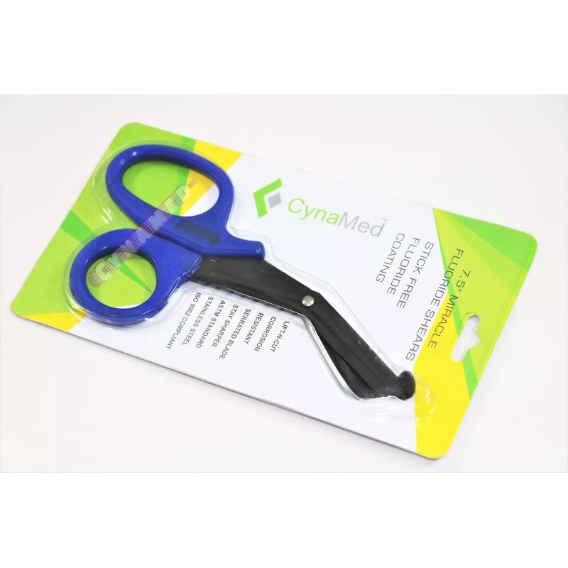 CYNAMED 7.5" EMT PARAMEDIC SHEARS SCISSORS NON-STICK FLUORIDE COATED SERRATED