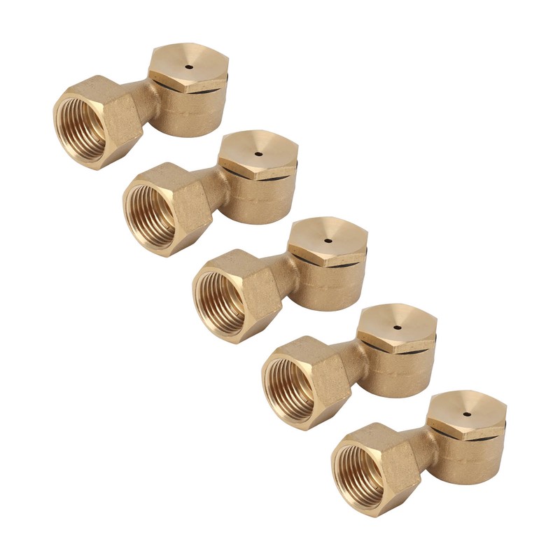 5PCS G1/2in Female Thread Brass Deck Jet Nozzles Durable Waterscape