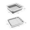 THANSTAR Collapsible Dish Drying Rack Portable Dinnerware Drainer Organizer for