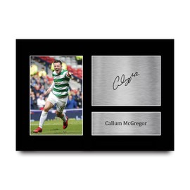HWC Trading A4 Callum McGregor Celtic Gifts Printed Signed Autograph Picture for Football Fans and Supporters - A4