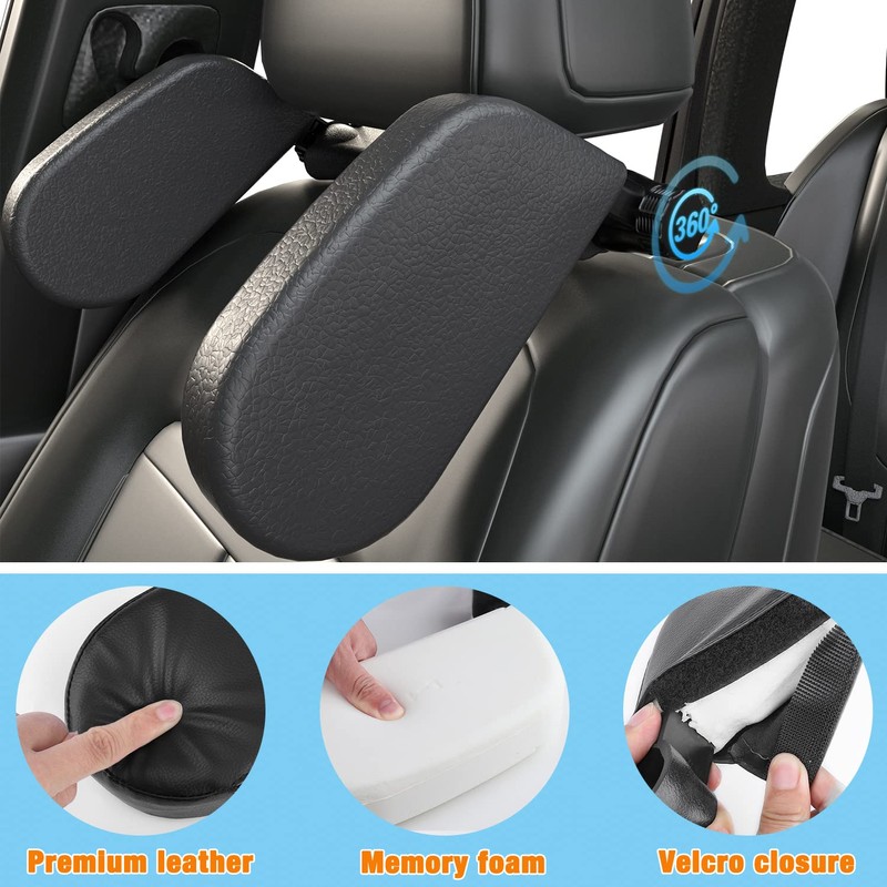 Heapany [Upgraded] Car Headrest Pillow, Head Support Neck Pillows, Roadpal