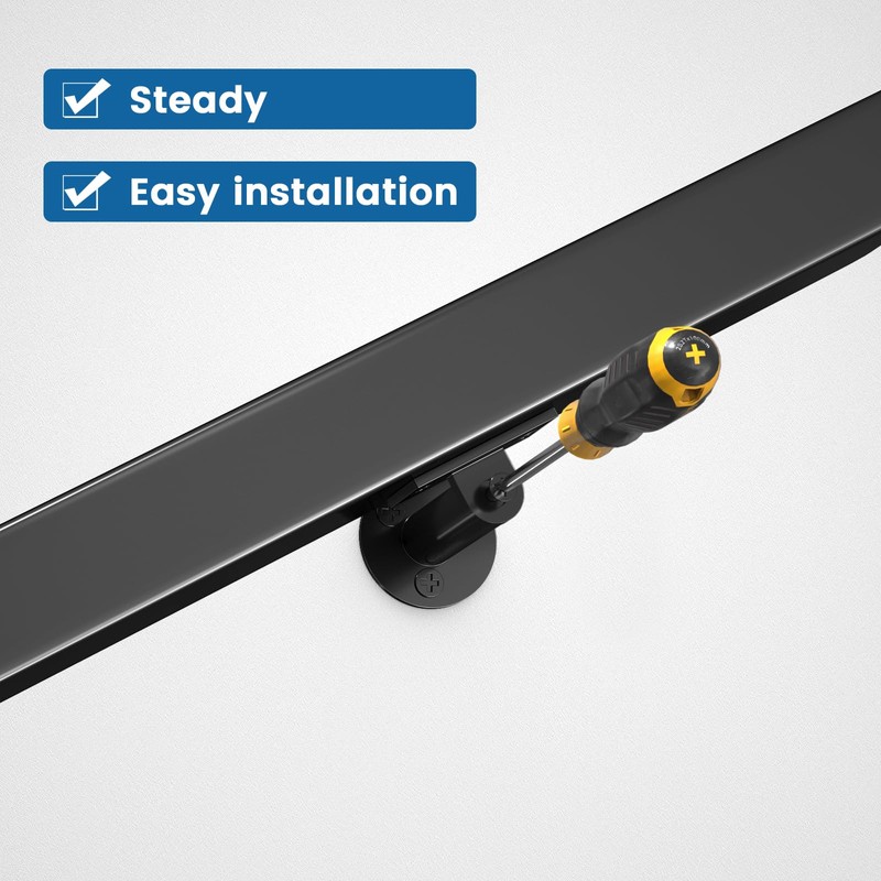 Muzata HT10 HL10 Flat Handrail Accessories 2pack Stainless Steel Adjustable