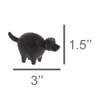HomArt Botero Critter Dog Figurine, 3-inch Length, Cast Iron, Brown