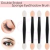 JASSINS JASSINS 150 Pack Eyeshadow Applicators, Disposable Eyeshadow Sponge Brush,
