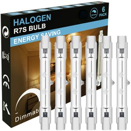 MISDOOD R7S Halogen Light Bulbs 120V 100W,6 Pack J78mm T3 J Type Halogen Bulbs, 3 Inch Long Double Ended Light Bulb for Work, Security,Landscape Lights, Dimmable