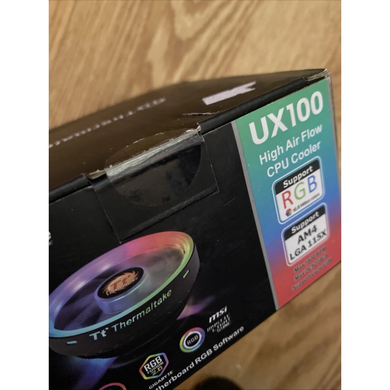 Thermaltake UX100 ARGB CPU Cooler Heatsink Fan RGB Intel LGA