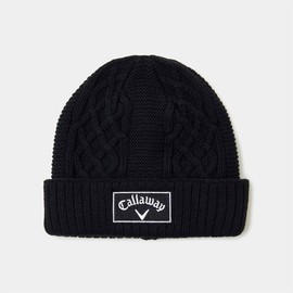Callaway C24291122 Men's Knit Cap (Brand Logo) / Golf Hat, 1010_Black