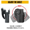 [LayLax] [CQC Holster for Desert Eagle] [Right] [Black] DE.50AE Polymer