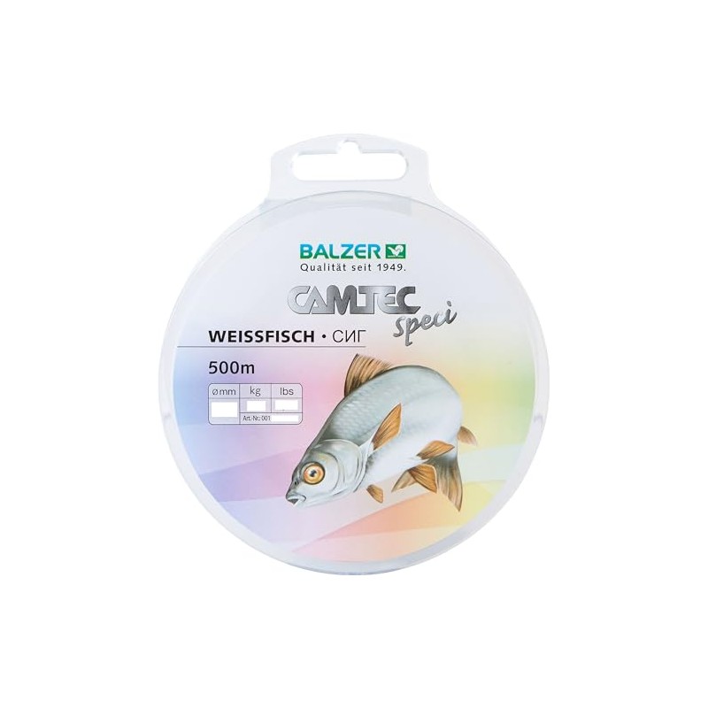 Balzer Camtec SpeciLine White Fish 500 m Light Grey 0.22