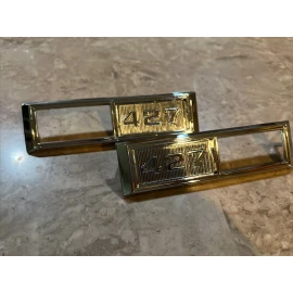 KK 1968-69 Chevelle Front Fender Side Marker Light Bezel 427 Emblem