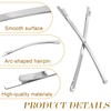 12pcs 3.35Inch Long Bobby Pins, Metal Curved Hair Pin Clips,