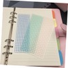 OSALADI 40Pcs Washi Tape Sample Boards Durable Plastic Washi Cards
