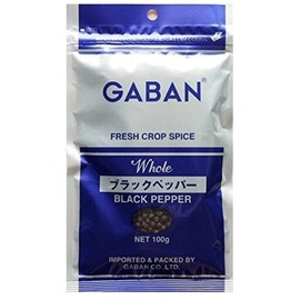 GABAN Black Pepper Whole 100g 100 Grams (x 1)