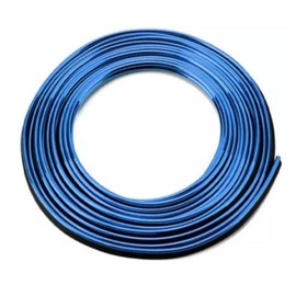 Car Trim - DIY Interior Decoration Flexible Strips with Tools - Easy and without prior knowledge - Suitable for all Car Brands - 5 m Roll (Metallic Blue)