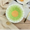 SOCOSY Green Daisy Shaped Salad Bowls, Pasta Bowls, Ceramic Serving