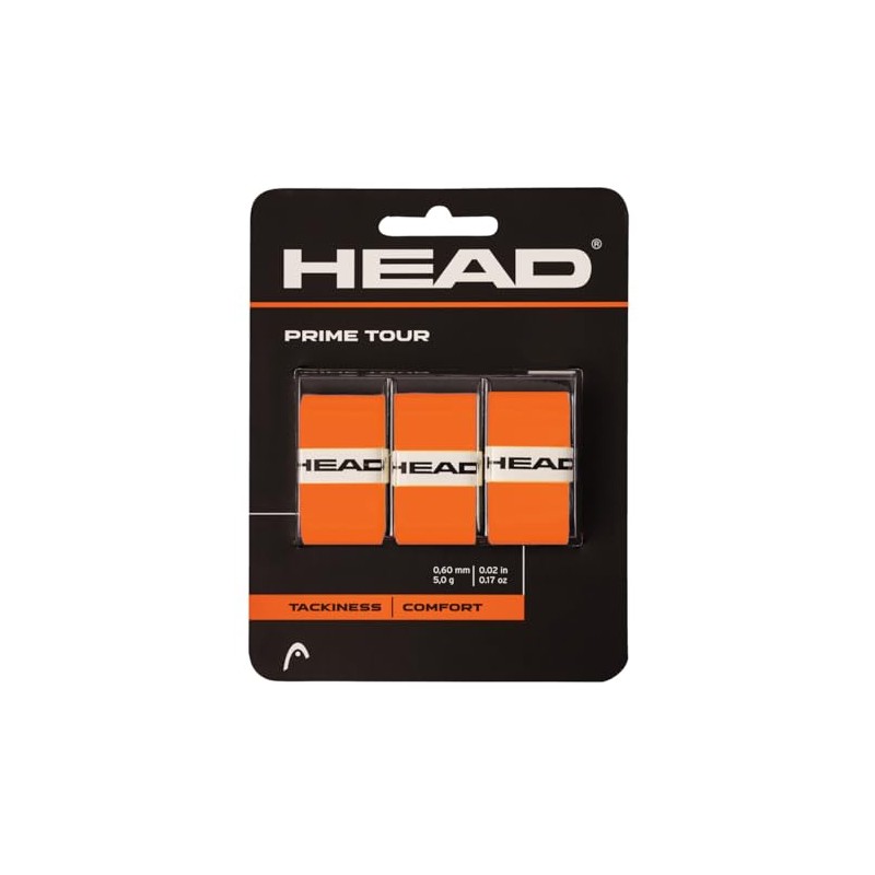 HEAD Prime Tour Overgrip 3 Pack Orange