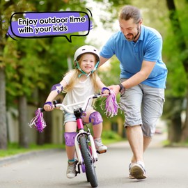 DSCD Knee Pad for Kids Youth: Toddler Elbow Pads for Aged 3-14 - Wrist Guards Protective Gear Set for Roller Skates Cycling BMX Bike Skateboard Inline Skatings Scooter Riding Sports,S