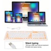 Foldable Silicone Keyboard 106 Keys Waterproof Dustproof Foldable USB Wired