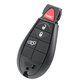 Carcasa de repuesto para llave de llavero, 4 botones, mando a distancia, compatible con Chrysler 300 2008-2010 para Dodge Dart 2013-2016