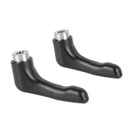 CAMVATE Solid Rotating Lock Knob Wing Nut with L Handle and M5 Female Thread for Magic Arm & Ball Head Holder (2 Piece Replacement)